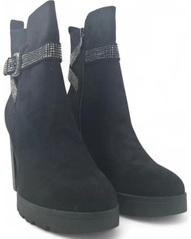 BOTTINES À TALON TIMBOS 132123 NOIR NEGRO
