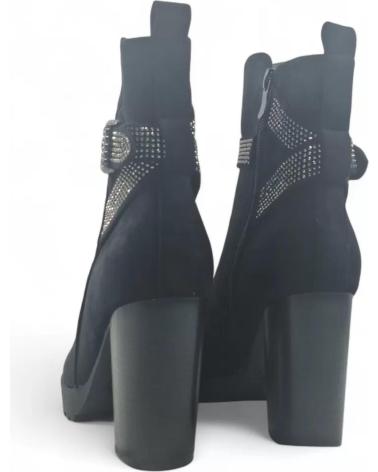 BOTTINES À TALON TIMBOS 132123 NOIR NEGRO