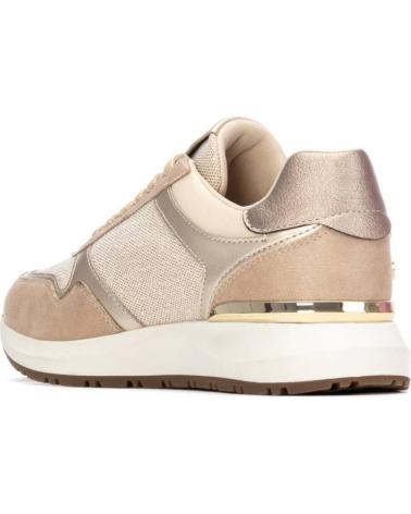 BASKETS XTI 144219 BEIGE AVEC DÉTAILS MÉTALLISÉS ET FERMETURE ÉCLAIR BEIGE