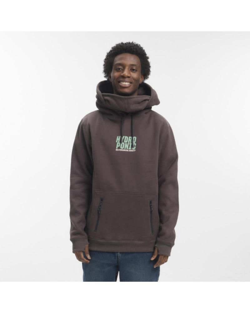 HYDROPONIC DH CLUB 01-CHARCOAL CHARCOAL HOODIE 01-CHARCOAL