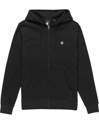 CAMISOLA COM CAPUZ ELEMENT ICON EMBROIDERY ZIP PRETO NAN NAN