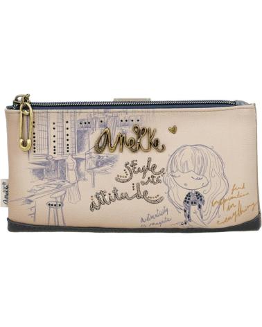 ANEKKE CARTEIRA GRANDE FLEXÍVEL RFID STUDIO BEGE - MODELO 41849-906 BEIGE