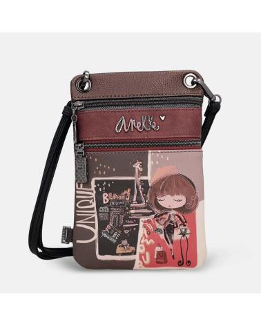 ANEKKE 41803-905 MADEMOISELLE - MINI MALA A TIRACOLO COM 2 COMPARTIMENTOS CASTANHA MARRON