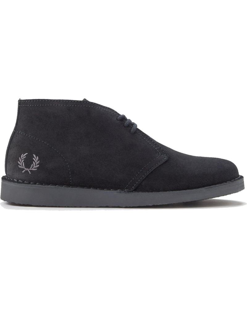 BOTA FRED PERRY HAWLEY SUEDE B9352-41 PRETA BLACK