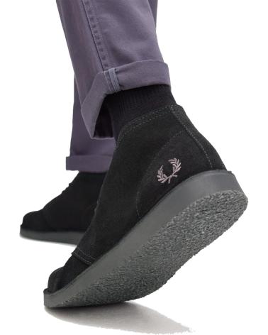 BOTA FRED PERRY HAWLEY SUEDE B9352-41 PRETA BLACK