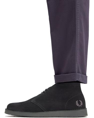 BOTA FRED PERRY HAWLEY SUEDE B9352-41 PRETA BLACK
