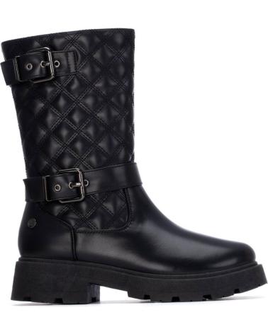 BOTA XTI 130408 PRETA ACOLCHOADA COM FIVELAS NEGRO