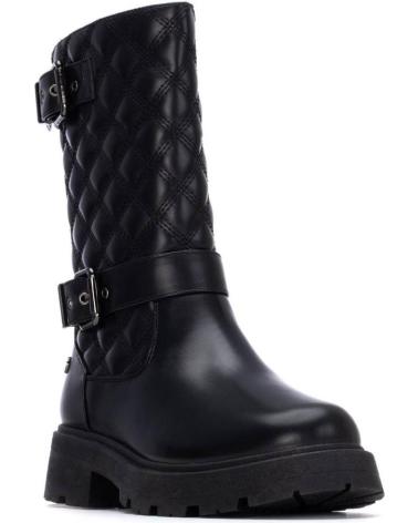 BOTA XTI 130408 PRETA ACOLCHOADA COM FIVELAS NEGRO