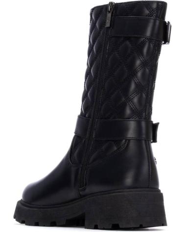 BOTA XTI 130408 PRETA ACOLCHOADA COM FIVELAS NEGRO