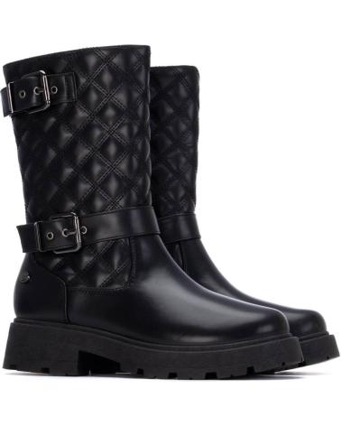 BOTA XTI 130408 PRETA ACOLCHOADA COM FIVELAS NEGRO