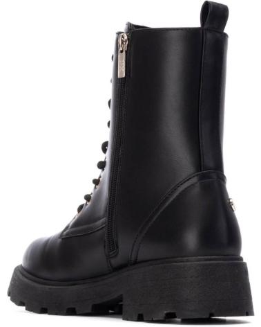 BOTAS MILITARES XTI 130543 PRETAS COM ZÍPER DOURADO NEGRO