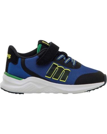 TÊNIS ESPORTIVOS INFANTIS MTNG MUSTANG KIDS AZUL COM DETALHES VERDES VARIOS COLORES