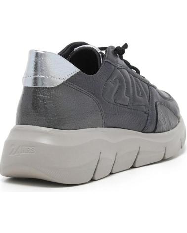 24 HORAS 24 HRS ZAPATO DEPORTIVO DE PIEL PARA MUJER 26617 COLOR ANTRA GRIS
