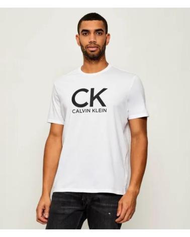 CALVIN KLEIN T-SHIRT GRAFICA CK CALVIN LV04RD819G BIANCA BLANCO