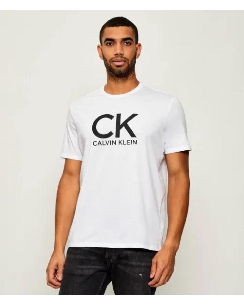 CALVIN KLEIN T-SHIRT GRAFICA CK CALVIN LV04RD819G BIANCA BLANCO