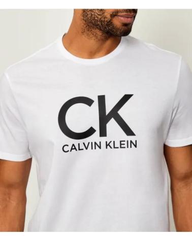 CALVIN KLEIN T-SHIRT GRAFICA CK CALVIN LV04RD819G BIANCA BLANCO