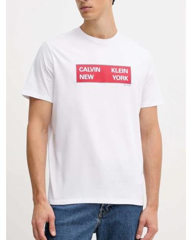 CALVIN KLEIN CAMISETA LOGO CAJA LV04RD816G BLANCA BLANCO