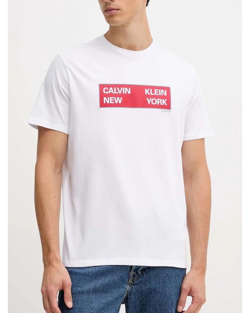 CALVIN KLEIN CAMISETA LOGO CAJA LV04RD816G BLANCA BLANCO