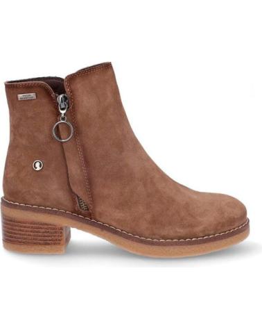 CORONEL TAPIOCCA STIEFELETTEN T7630 AUS TABAKFARBENEM WILDLEDER MIT ABSATZ MARRóN