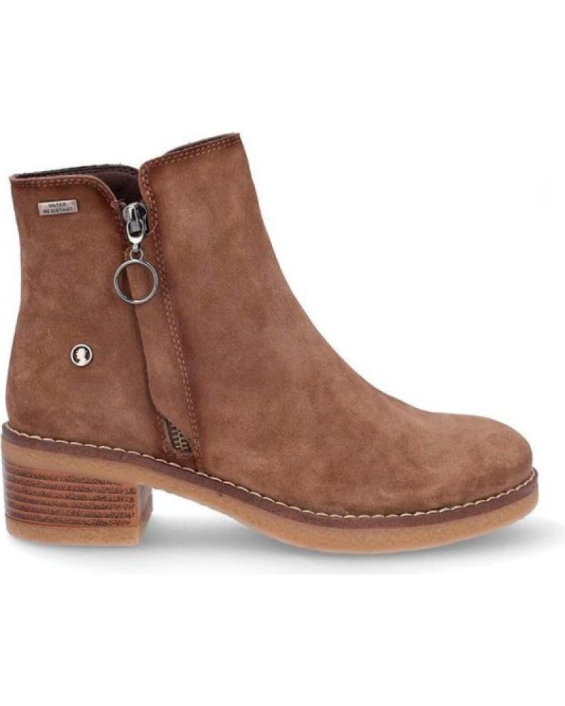 CORONEL TAPIOCCA T7630 HEELED ANKLE BOOTS IN TOBACCO SUEDE MARRóN
