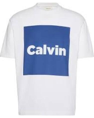 CALVIN KLEIN CAMISETA LOGO CUADRADO LV04RD813G BLANCA BLANCO