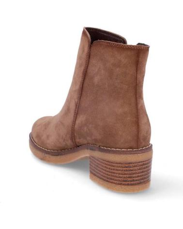 CORONEL TAPIOCCA T7630 HEELED ANKLE BOOTS IN TOBACCO SUEDE MARRóN