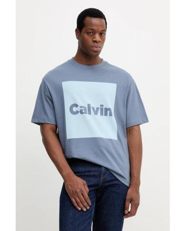 CALVIN KLEIN CAMISETA LOGO CUADRADO LV04RD813G AZUL AZUL