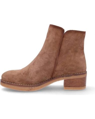 CORONEL TAPIOCCA T7630 HEELED ANKLE BOOTS IN TOBACCO SUEDE MARRóN