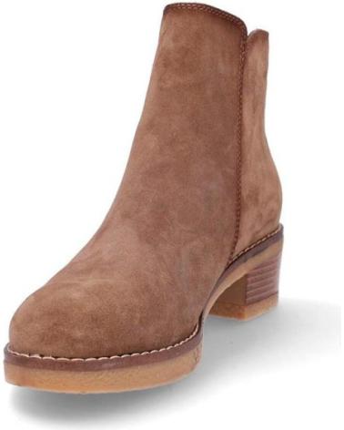 CORONEL TAPIOCCA T7630 HEELED ANKLE BOOTS IN TOBACCO SUEDE MARRóN