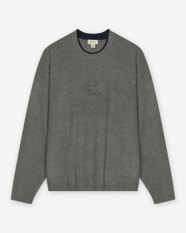 CALVIN KLEIN JERSEYS DE CHICO LV04RD300G GRIS