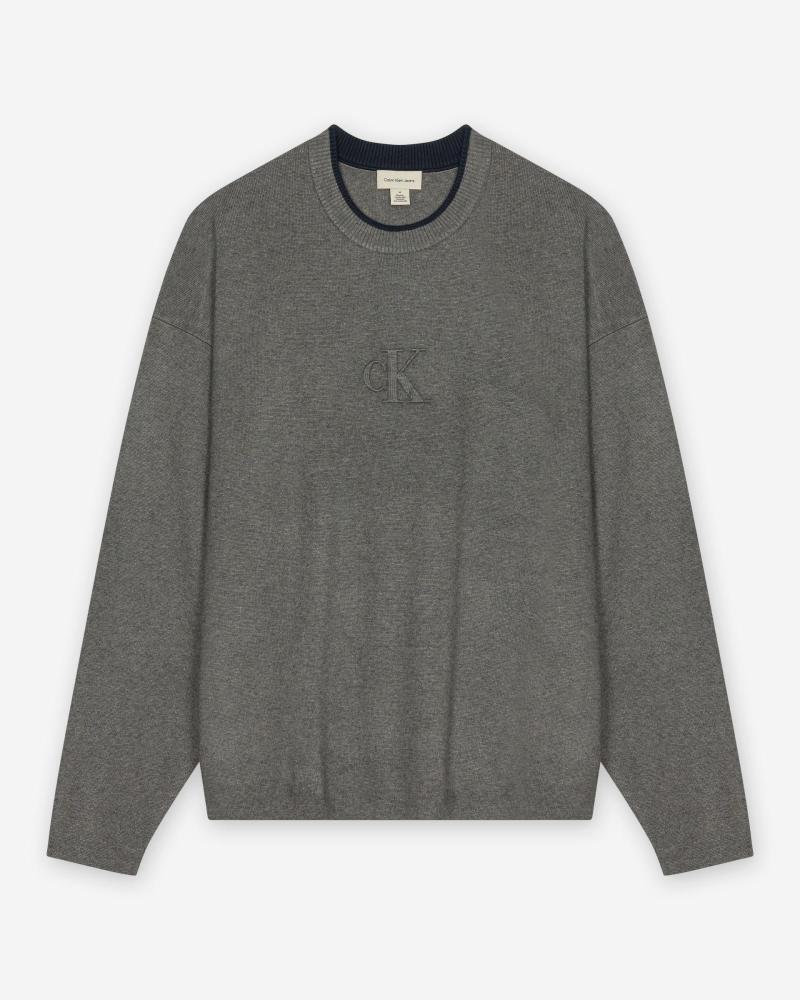 CALVIN KLEIN JERSEYS DE CHICO LV04RD300G GRIS