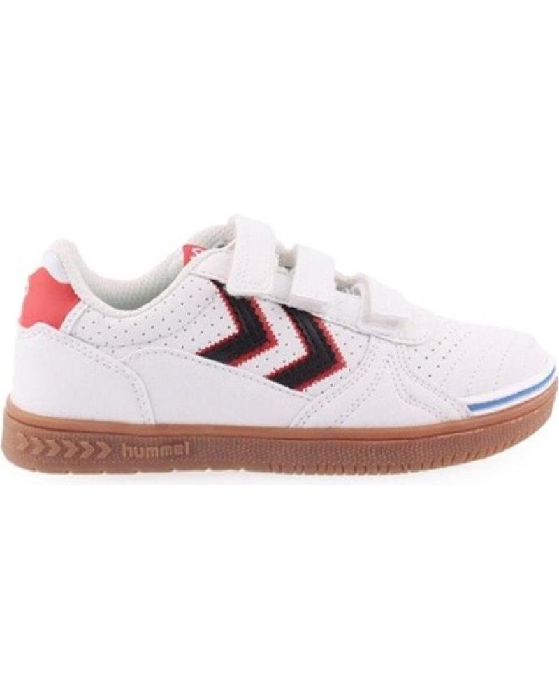 HUMMEL ZAPATILLAS PLAYFUL INDOOR JR WHITE-RED