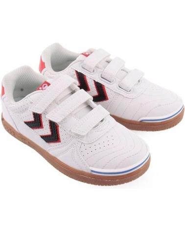 HUMMEL ZAPATILLAS PLAYFUL INDOOR JR WHITE-RED