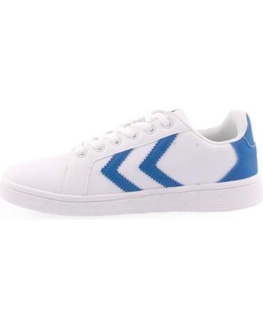 HUMMEL ZAPATILLAS DERBY COURT JR BLANCO CON AZUL WHITE-TRUE HUMMEL ZAPATILLAS DERBY COURT JR BLANCO CON AZUL WHITE-TRUE