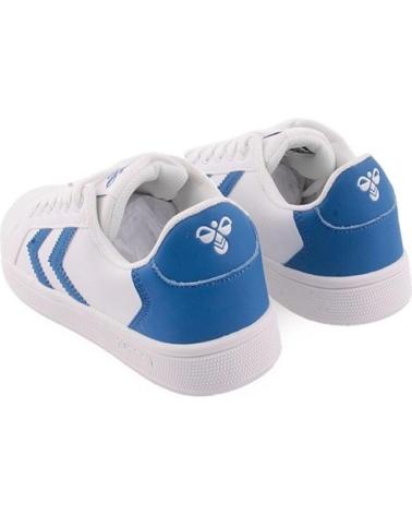 HUMMEL ZAPATILLAS DERBY COURT JR BLANCO CON AZUL WHITE-TRUE HUMMEL ZAPATILLAS DERBY COURT JR BLANCO CON AZUL WHITE-TRUE
