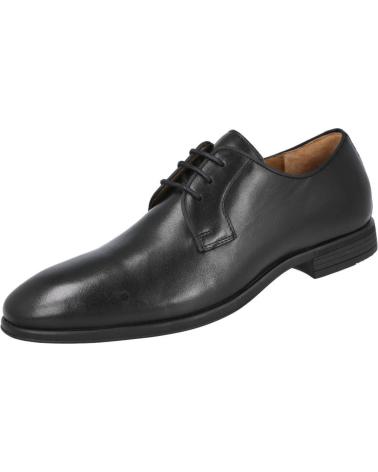 BAERCHI 1090 CHAUSSURES À LACETS EN CUIR NOIR CLASSIQUE NEGRO
