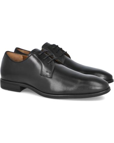 BAERCHI 1090 CHAUSSURES À LACETS EN CUIR NOIR CLASSIQUE NEGRO