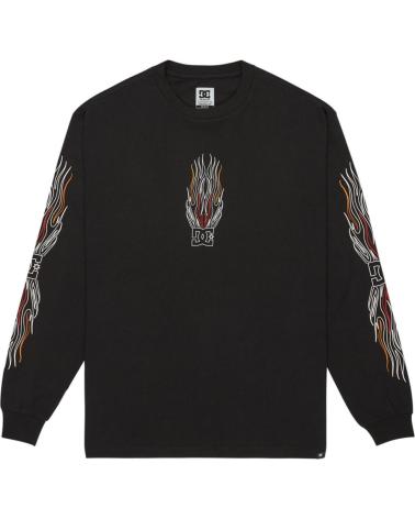 DC SHOES MAGLIA A MANICHE LUNGHE BURN OUT HLS NERA NAN