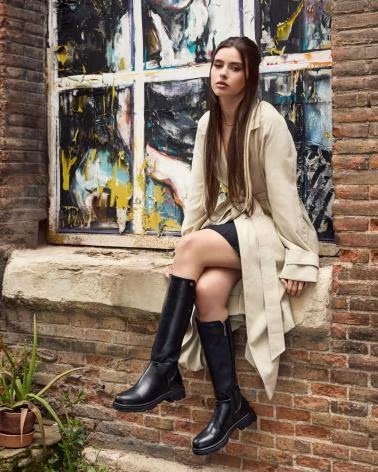 REFRESH BOTAS PLANAS MUJER 172935 NEGRO