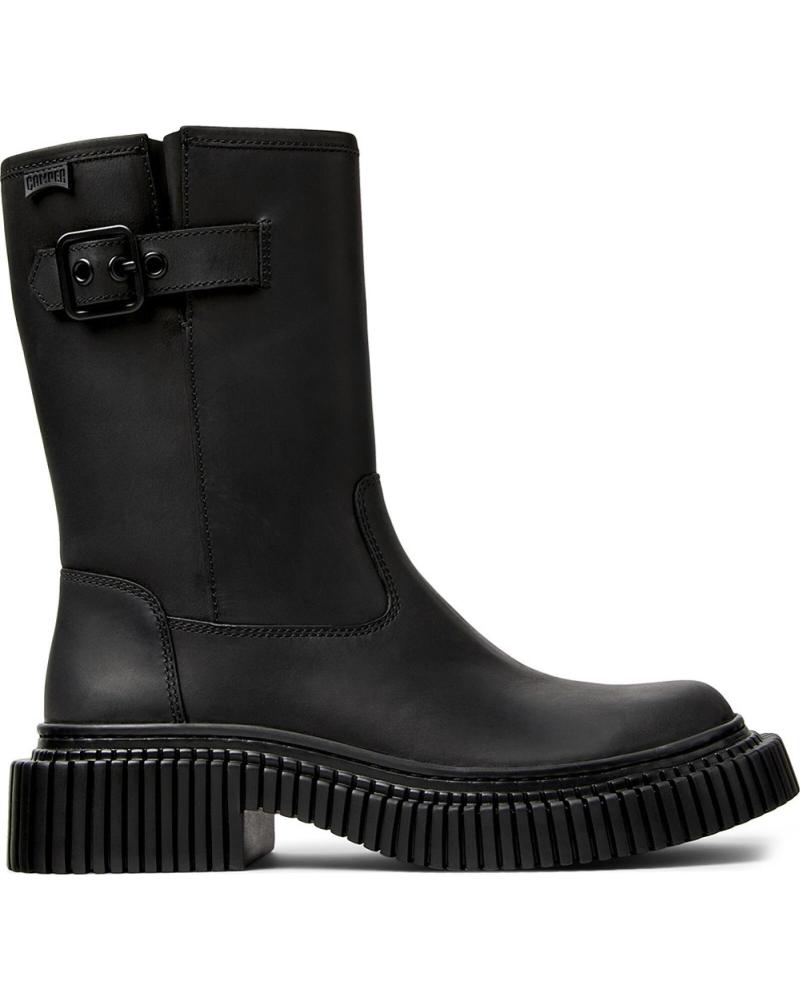 CAMPER STIVALI A MEZZA GAMBA PIX BERLIN K400807 IN PELLE NERA NEGRO002