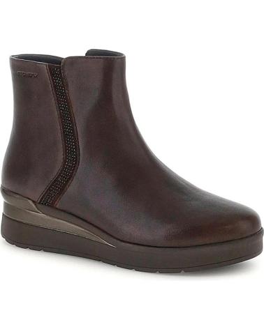 BOTTINES STONEFLY CREAM-64 EN CUIR MARRON AVEC FERMETURE ÉCLAIR LATÉRALE MARRON