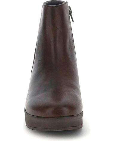 BOTTINES STONEFLY CREAM-64 EN CUIR MARRON AVEC FERMETURE ÉCLAIR LATÉRALE MARRON