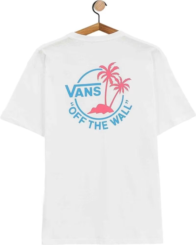 CAMISETA VANS CLASSIC MINI DUAL PALM II BLANCA BLANCO