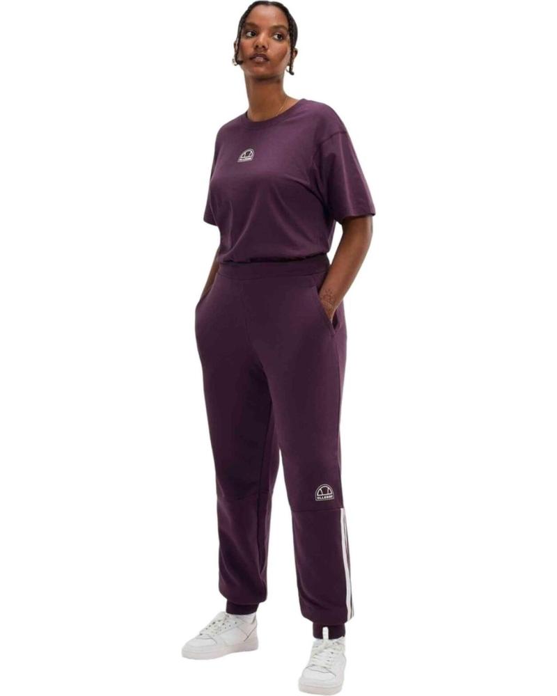 ELLESSE PURPLE TRACK PANTS WITH SIDE STRIPES MORADO