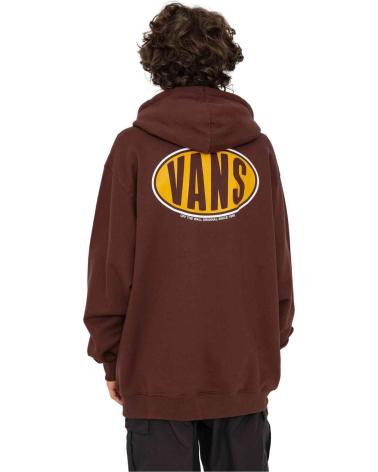 VANS OFF THE WALL BROWN HOODIE WITH OVAL LOGO MARRóN