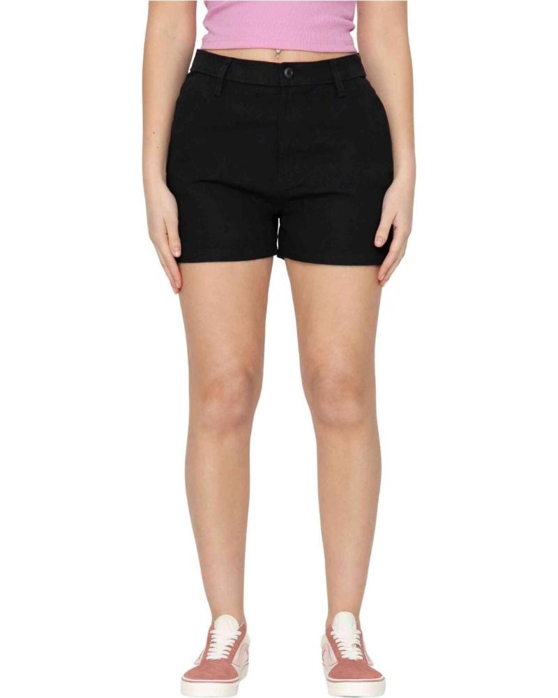 VANS OFF THE WALL PANTALONES CORTOS VANS EN COLOR PARA MUJER NEGRO