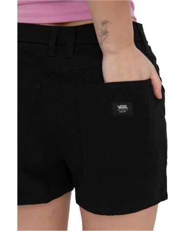 VANS OFF THE WALL PANTALONES CORTOS VANS EN COLOR PARA MUJER NEGRO