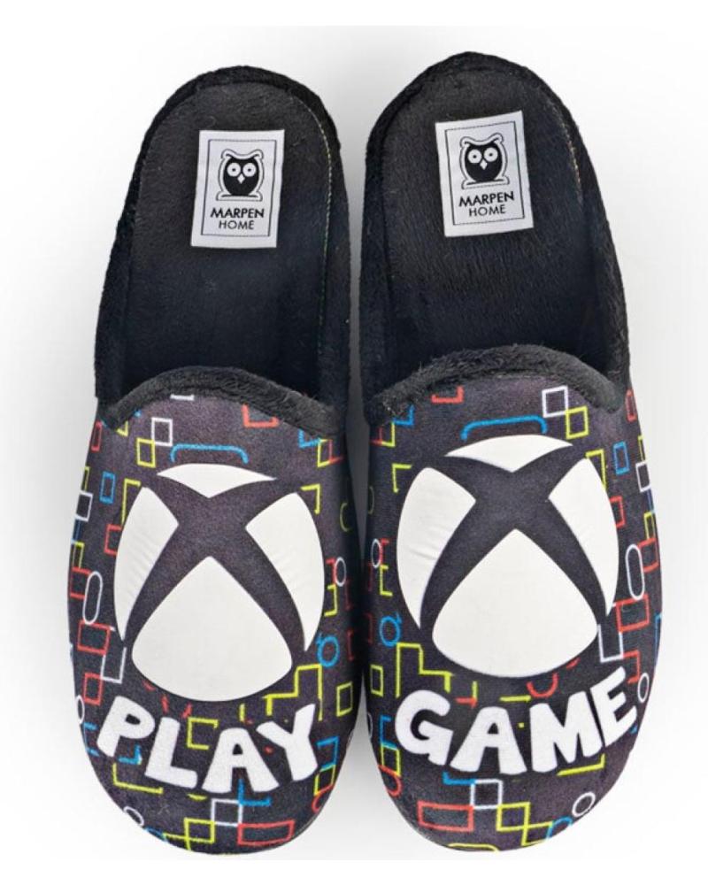 MARPEN PLAY GAME BLACK LUMINOUS HOME SLIPPERS NEGRO
