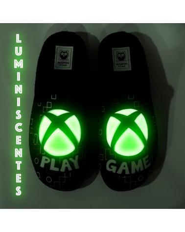 MARPEN PLAY GAME BLACK LUMINOUS HOME SLIPPERS NEGRO