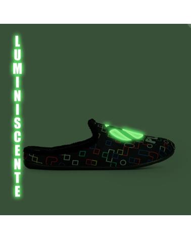 MARPEN PLAY GAME BLACK LUMINOUS HOME SLIPPERS NEGRO